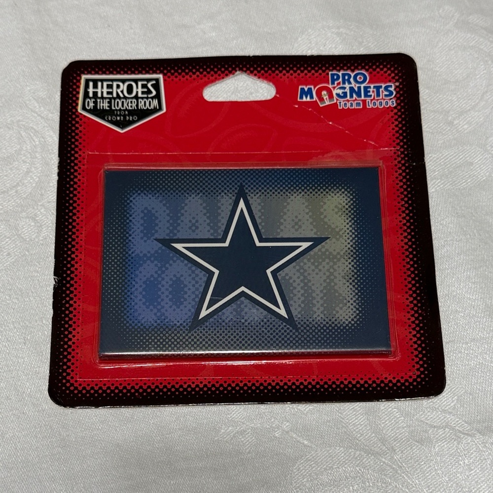 NFL Dallas Cowboys Magnet and Decal Set - Blue and Silver - Picture 3 of 11